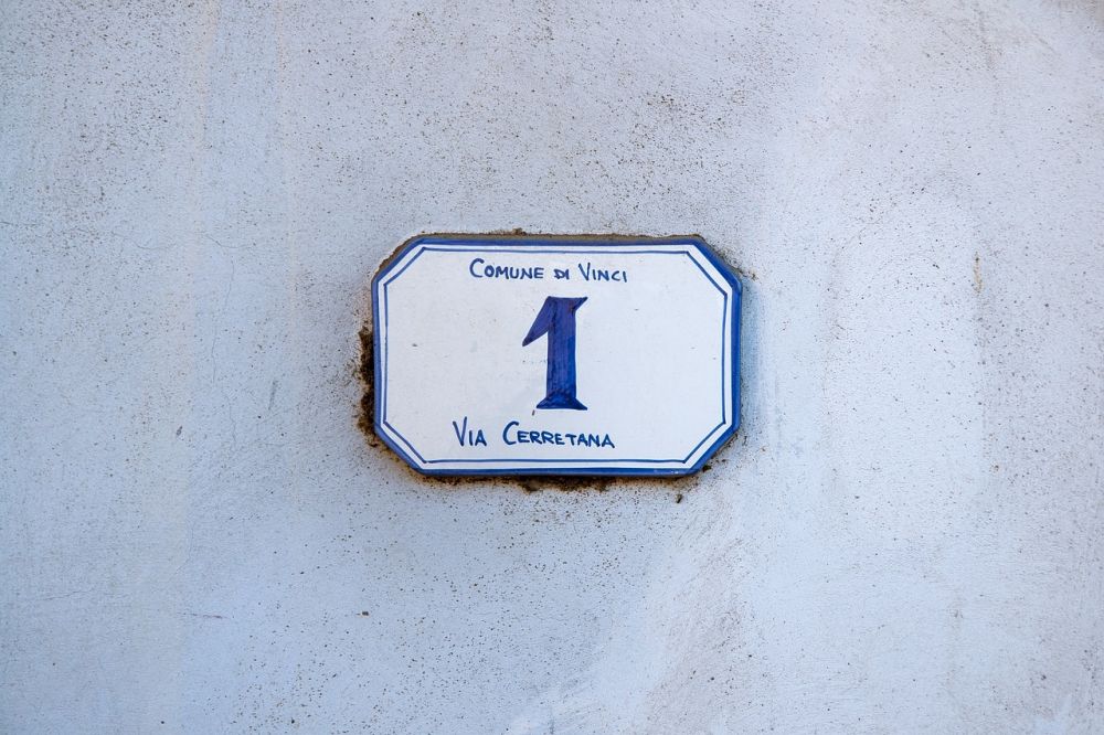 house number plate
