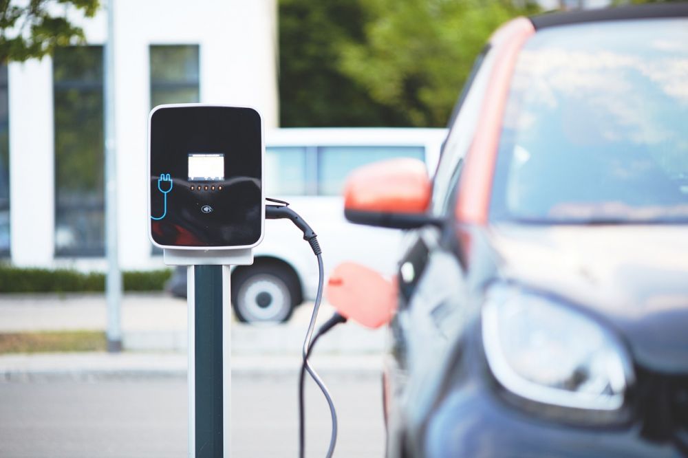 Electric car charging station