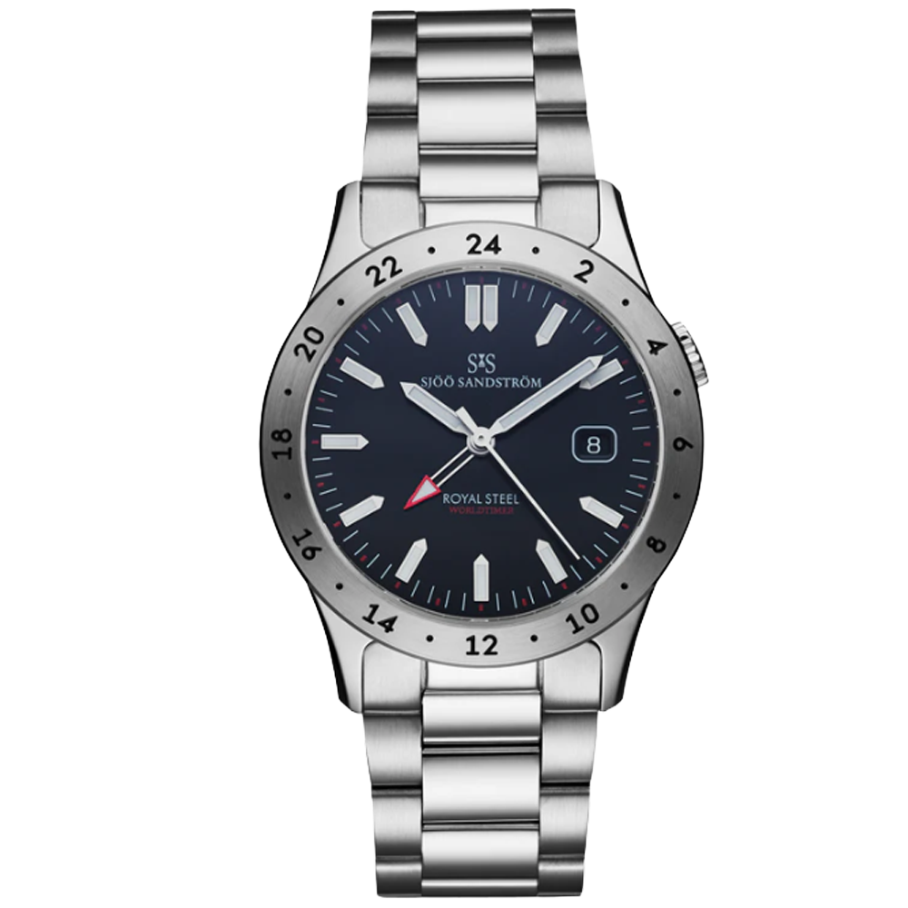 Sjöö Sandström Royal Steel Worldtimer