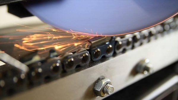 Automatic chain sharpening machine