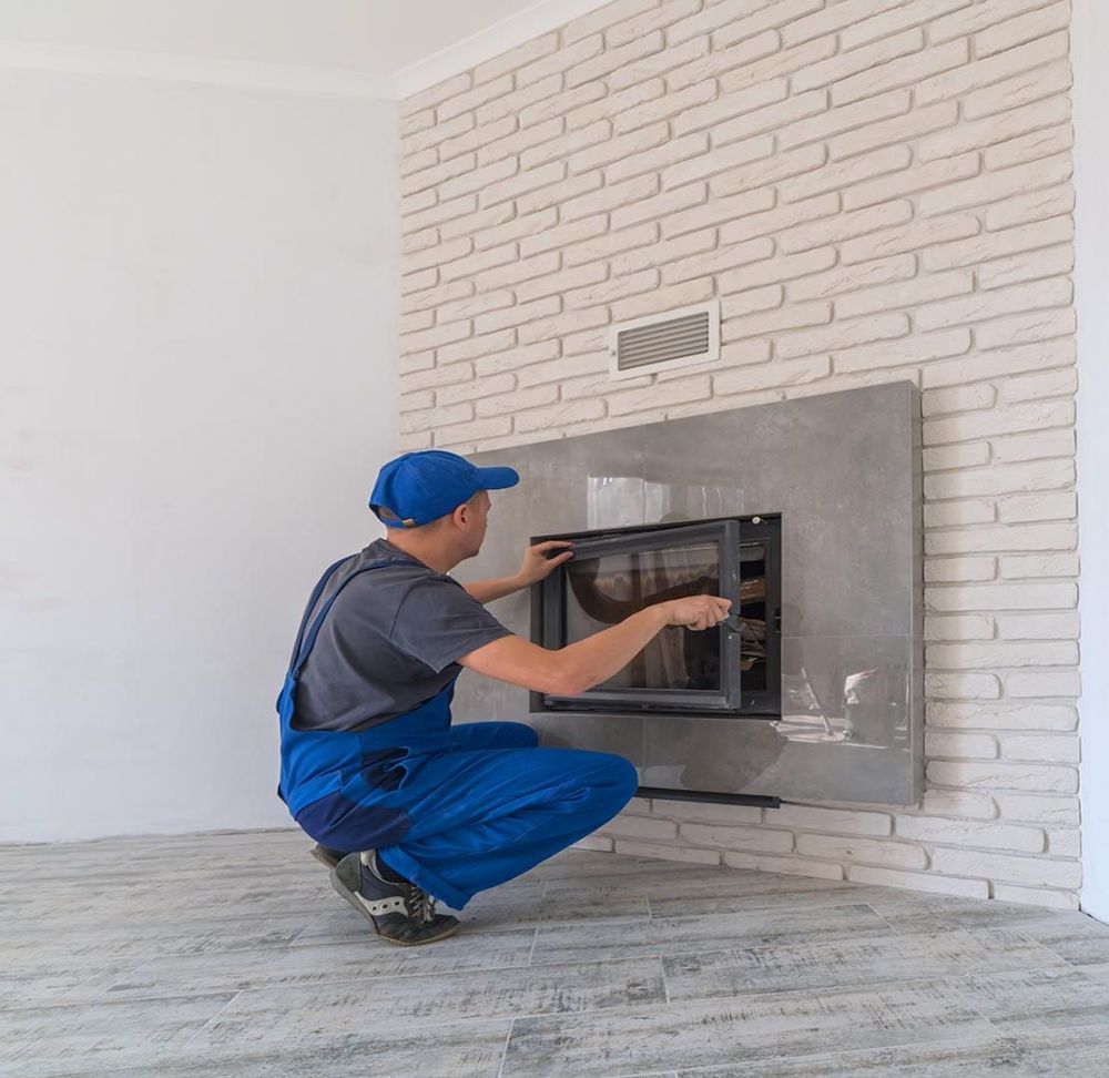 fireplace installation