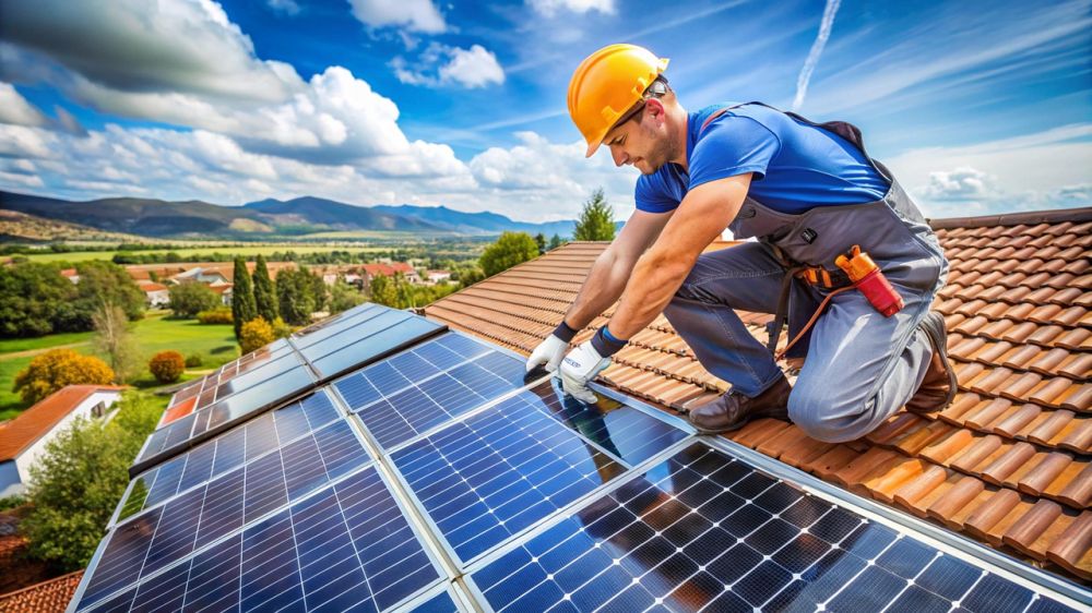 Solceller med batterilagring