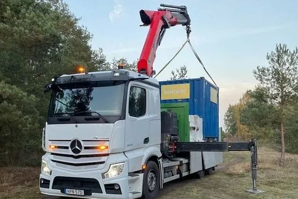 Gislaved crane lorry