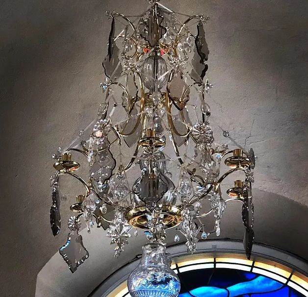Renovate crystal chandelier