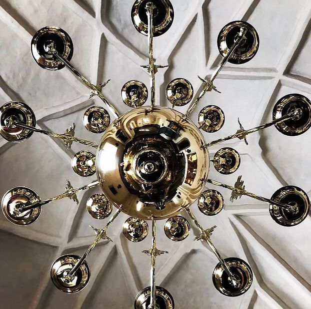Renovate crystal chandelier
